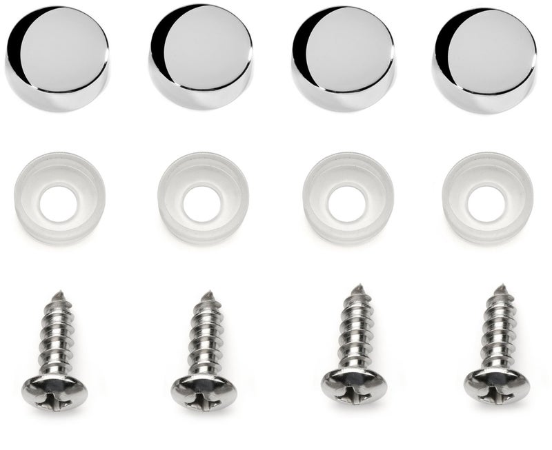 LFPartS Backing Reinforce Stainless Steel for License Plate, Chrome - Image 2